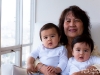 Alex and Dominic and Grandma Doris