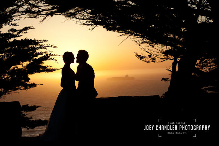 Sunset Wedding at Sutro Heights - San Francisco Wedding Photographer