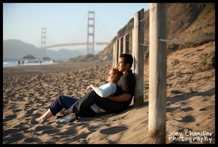 Kari and Long engagement photographs at Baker Beach-6