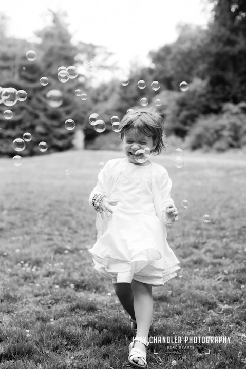 Beautiful Girl with Bubbles in San Francisco