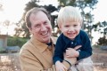 Father and son playing at Rob Hill in the Presidio - San Francisco Photographer Joey Chandler