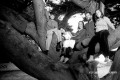 Family Portrit at Sutro Heights Buttress - San Francisco family Photographer Joey Chandler