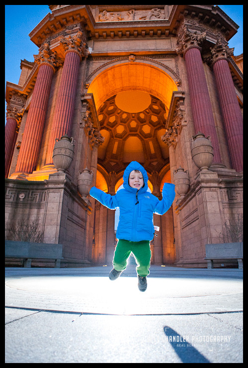 Jumping for Joy at the Palace of Fine Arts Boy Jumping for Joy at the Palace of Fine Arts - San Francisco Photographer Joey Chandler