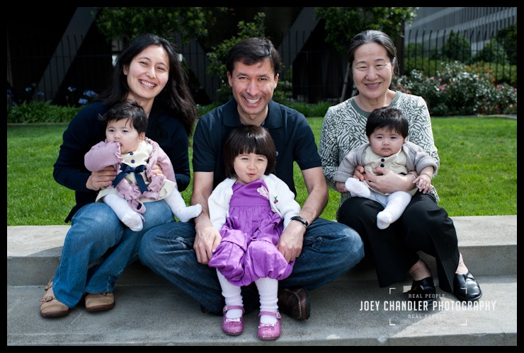 The beautiful Wasim Family Family of parents, grandmother and three daughters - San Francisco Child Photography