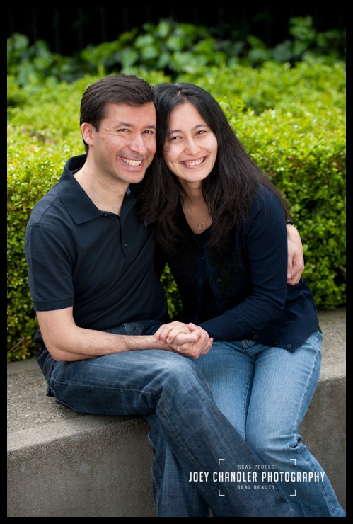 Mom and Dad enjoying a moment Mom and Dad hugging - San Francisco Child Photography