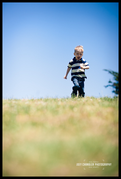 Boy running in San Francisco Park Boy running in San Francisco Park