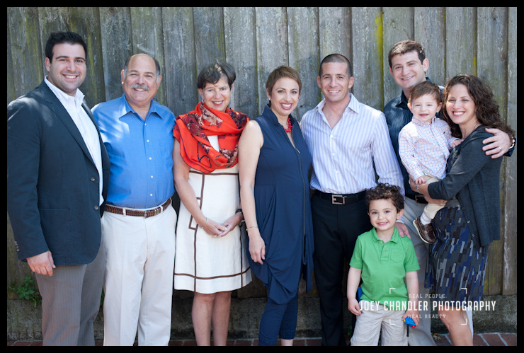 Extended Rabb Family at San Francisco Naming Ceremony large family photo at naming ceremony in San Francisco