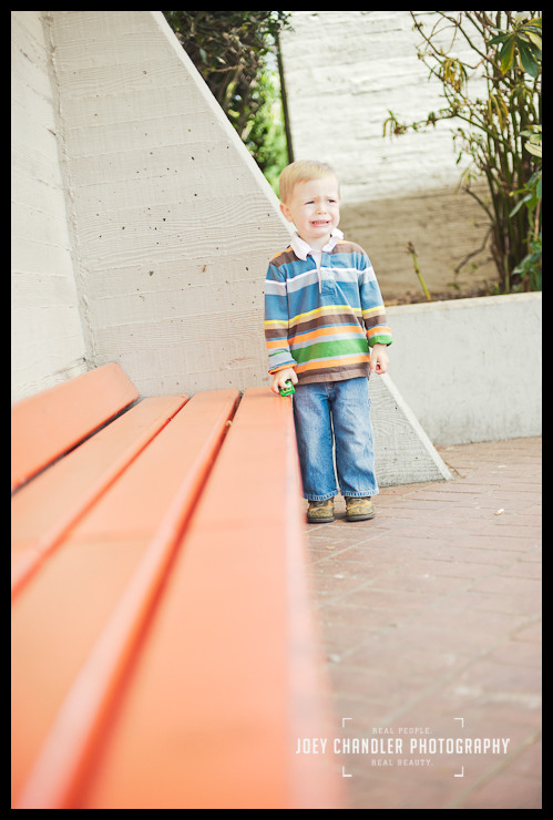 a few tears during San Francisco family portraits Boy crying at San Francisco muni station