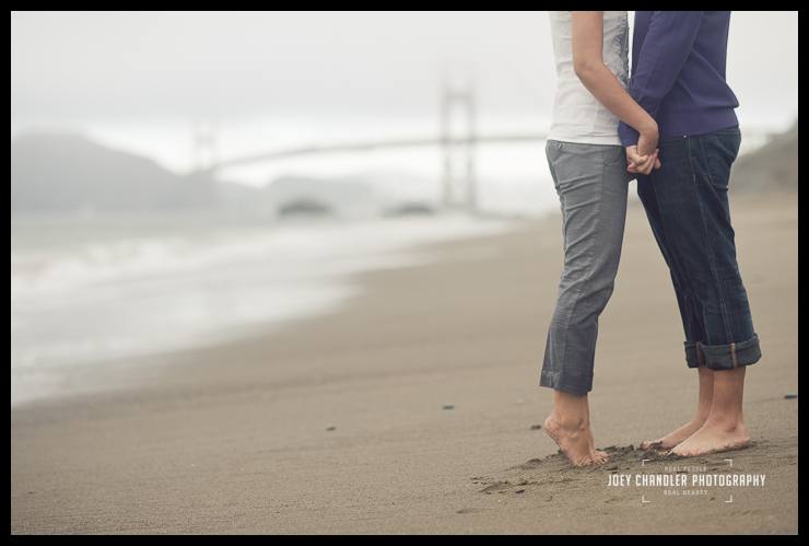 A baker beach kiss A baker beach kiss for San Francisco Engagement Photographs