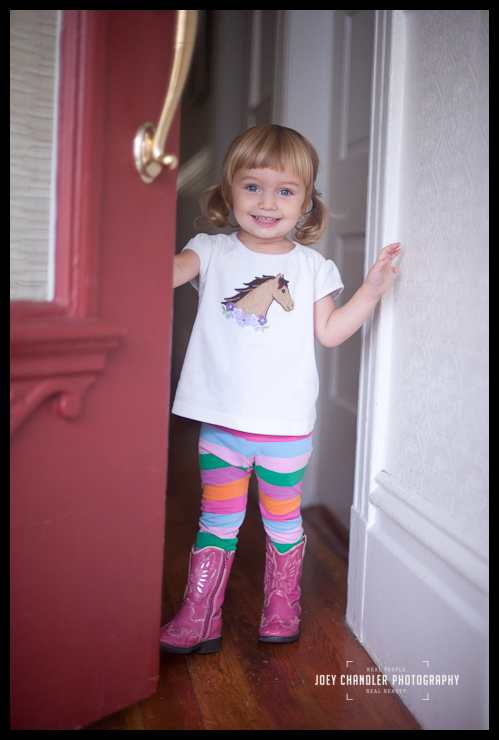Beautiful girl opening the door to her San Francisco Home Beautiful girl opening the door to her San Francisco Home