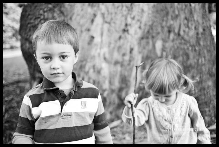 Brother and Sister playing in San Francisco's Golden Gate Park Brother and Sister playing in San Francisco's Golden Gate Park
