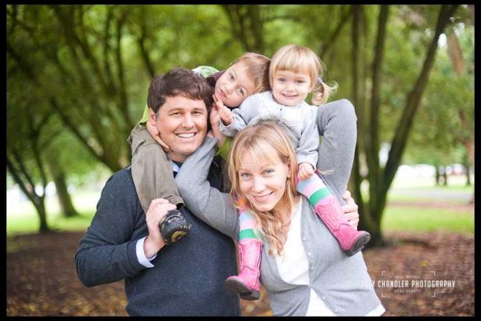 Family playing in San Francisco's Golden Gate Park