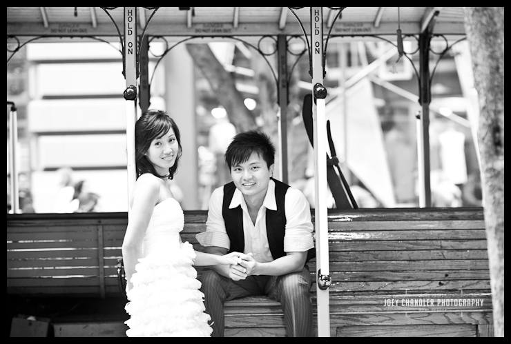 a San Francisco cable car moment a San Francisco cable car moment - San Francisco Engagement Photographs
