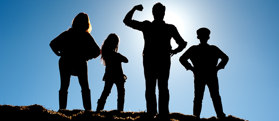 Silhouette of a San Francisco Family