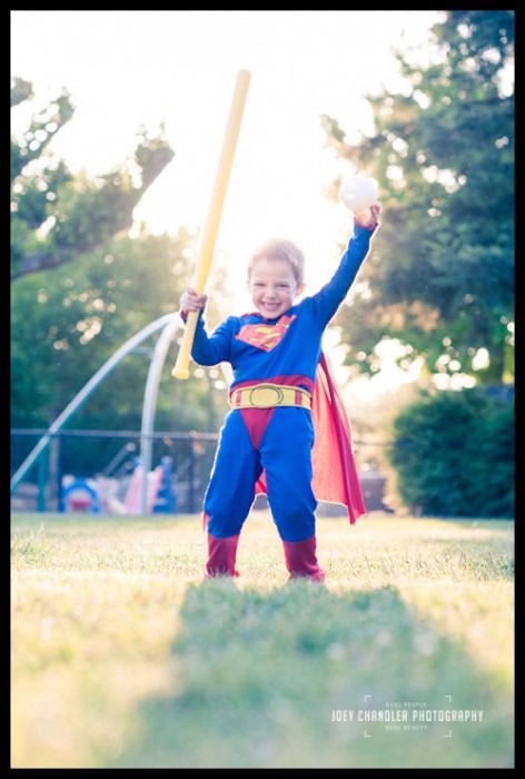 San Rafael Play Date and Potluck - Joey Chandler - Family Adventure Photographer Boy dressed as superman at San Rafael Play Date and Potluck