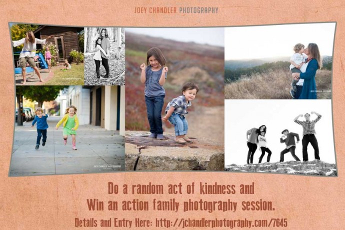 win a photography session by being kind